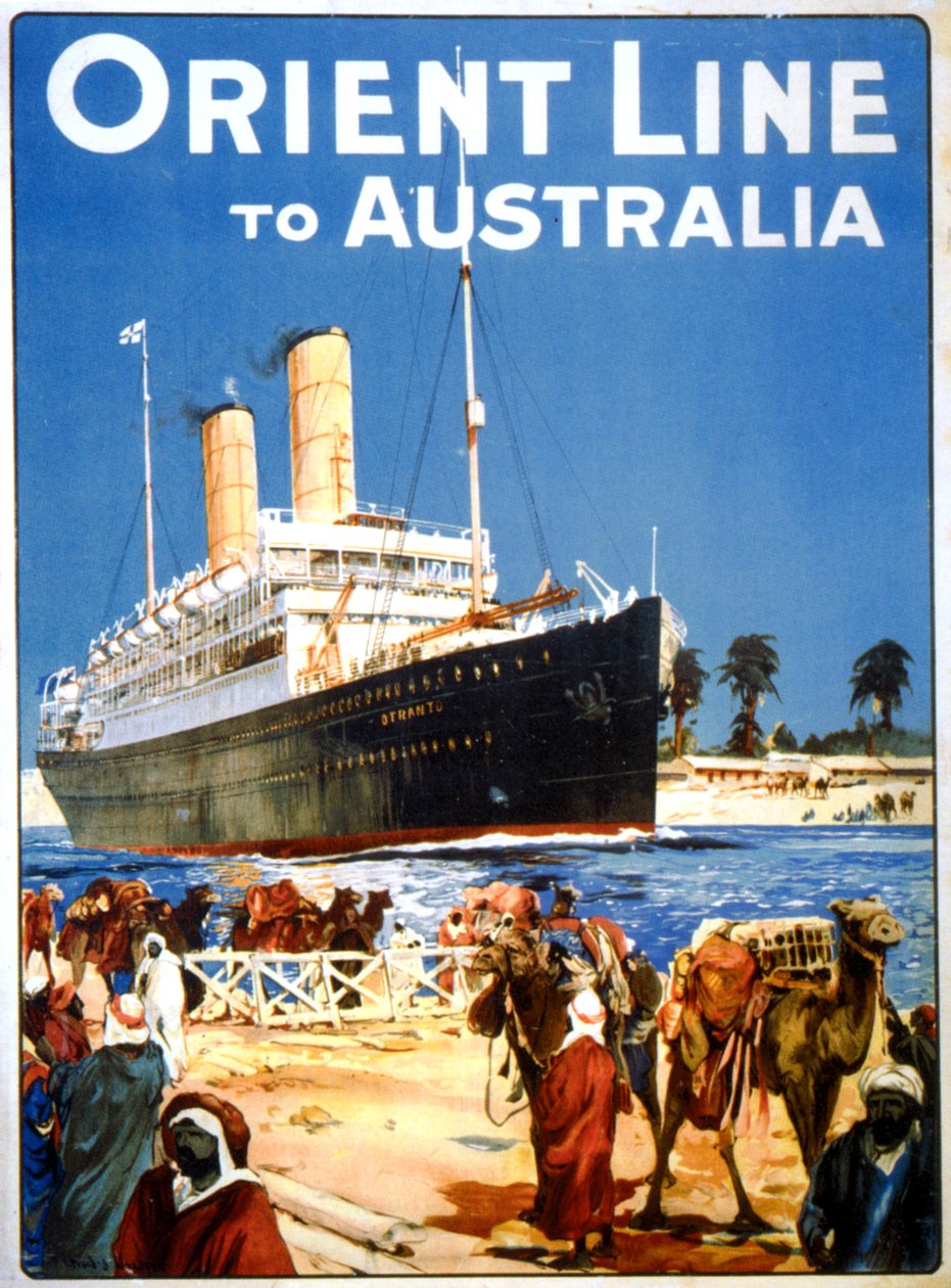 Orient Line do Australii autorstwa Charles Edward Dixon