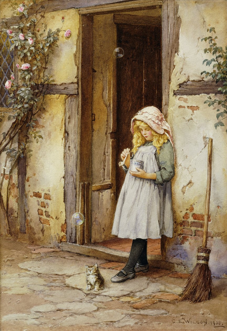 Bąbelki dla Kitty autorstwa Charles Edward Wilson
