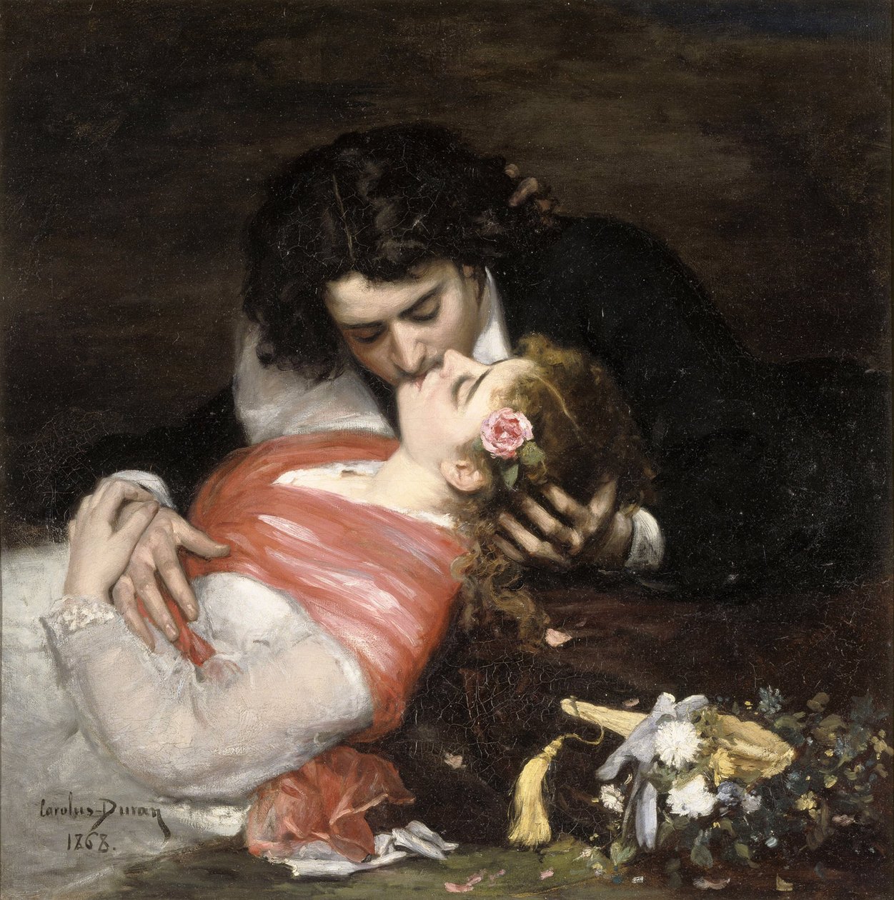Pocałunek, 1868. autorstwa Charles Emile Auguste Carolus Duran