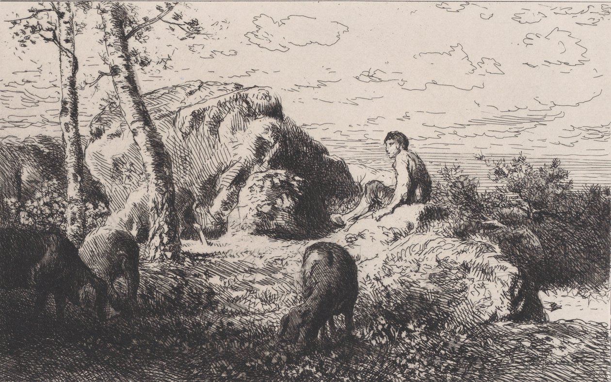 Syn marnotrawny, ca. 1868. autorstwa Charles Emile Jacque
