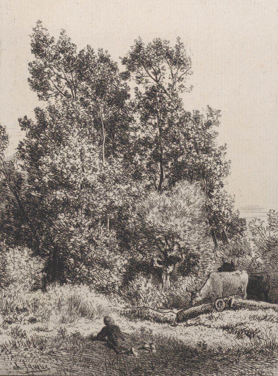 Krajobraz, 1864. autorstwa Charles Emile Jacque