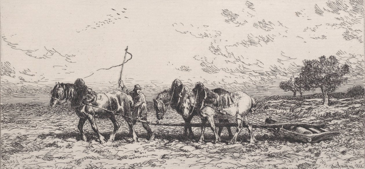 Wałek, 1868. autorstwa Charles Emile Jacque