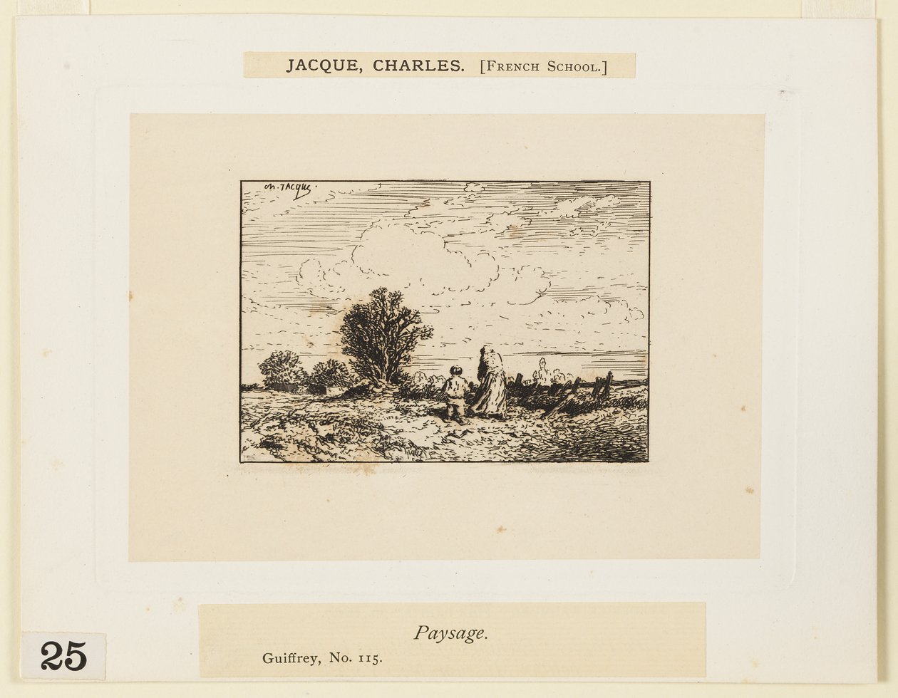 Wieś autorstwa Charles Emile Jacque