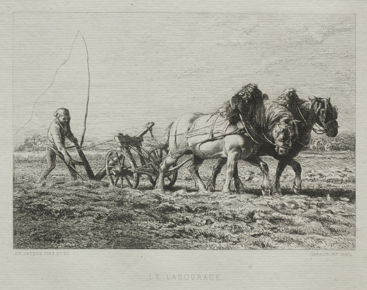 Orka autorstwa Charles Emile Jacque