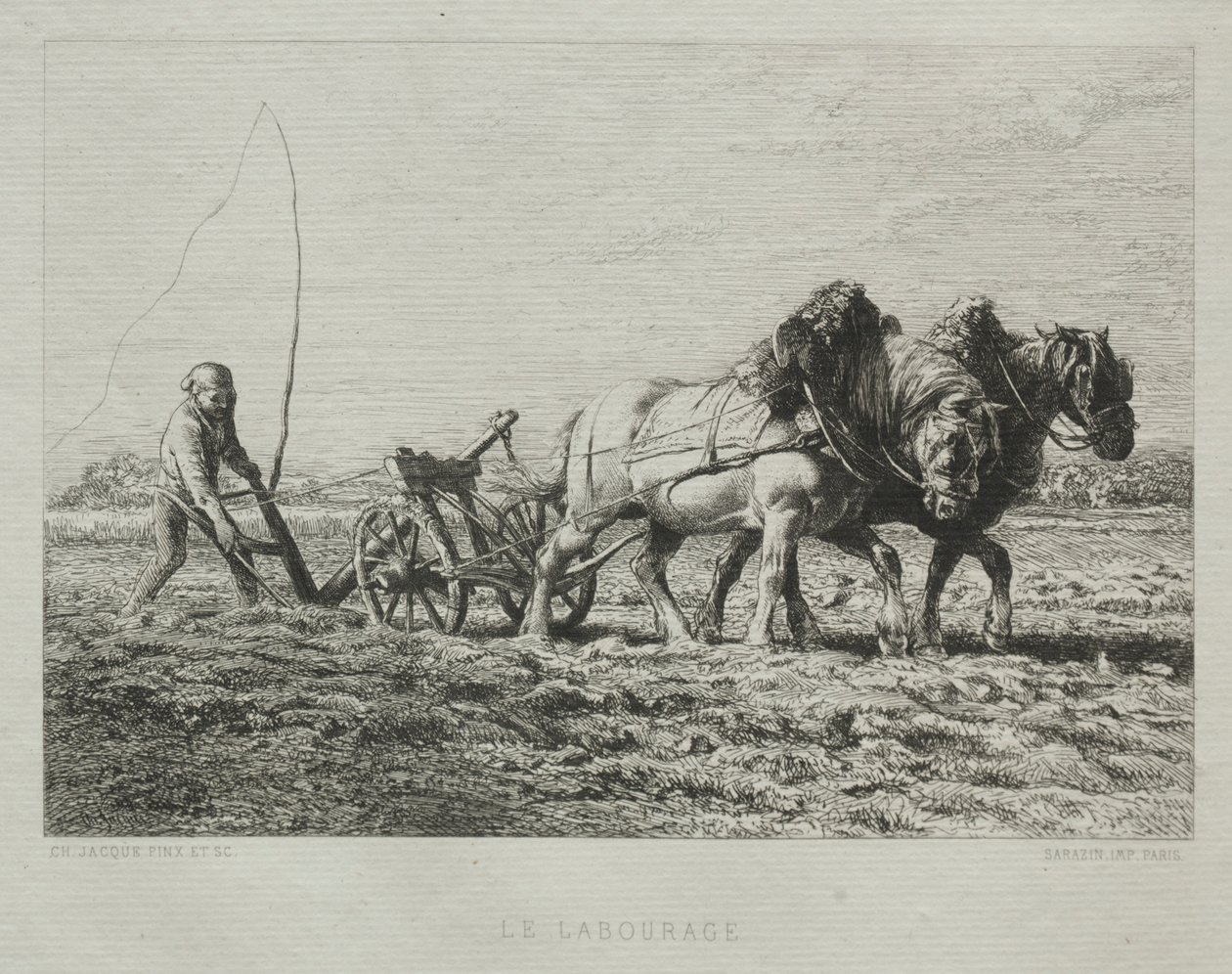 Orka. autorstwa Charles Emile Jacque