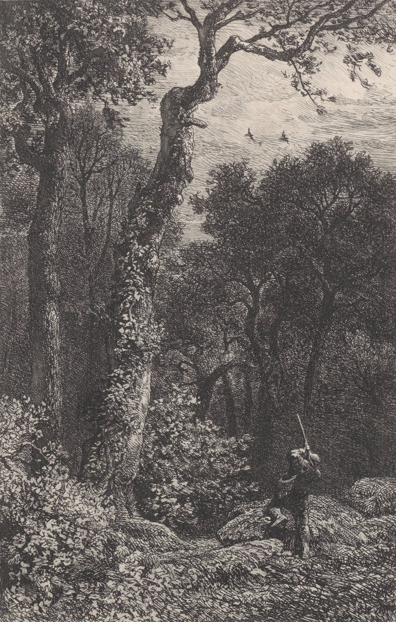 Strzelanie do słonka, 1864. autorstwa Charles Emile Jacque