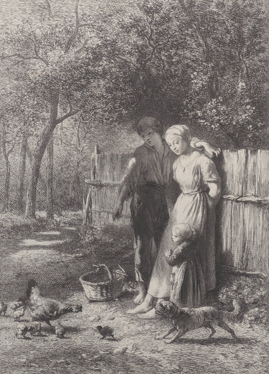 Wiosna, 1864. autorstwa Charles Emile Jacque