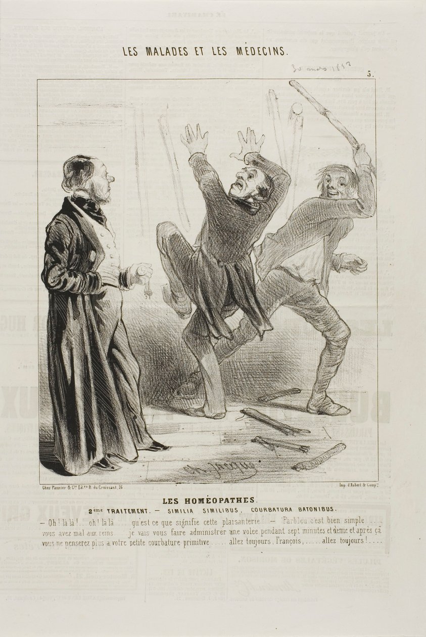 Homeopaci: Drugie leczenie (płyta 5) autorstwa Charles Emile Jacque
