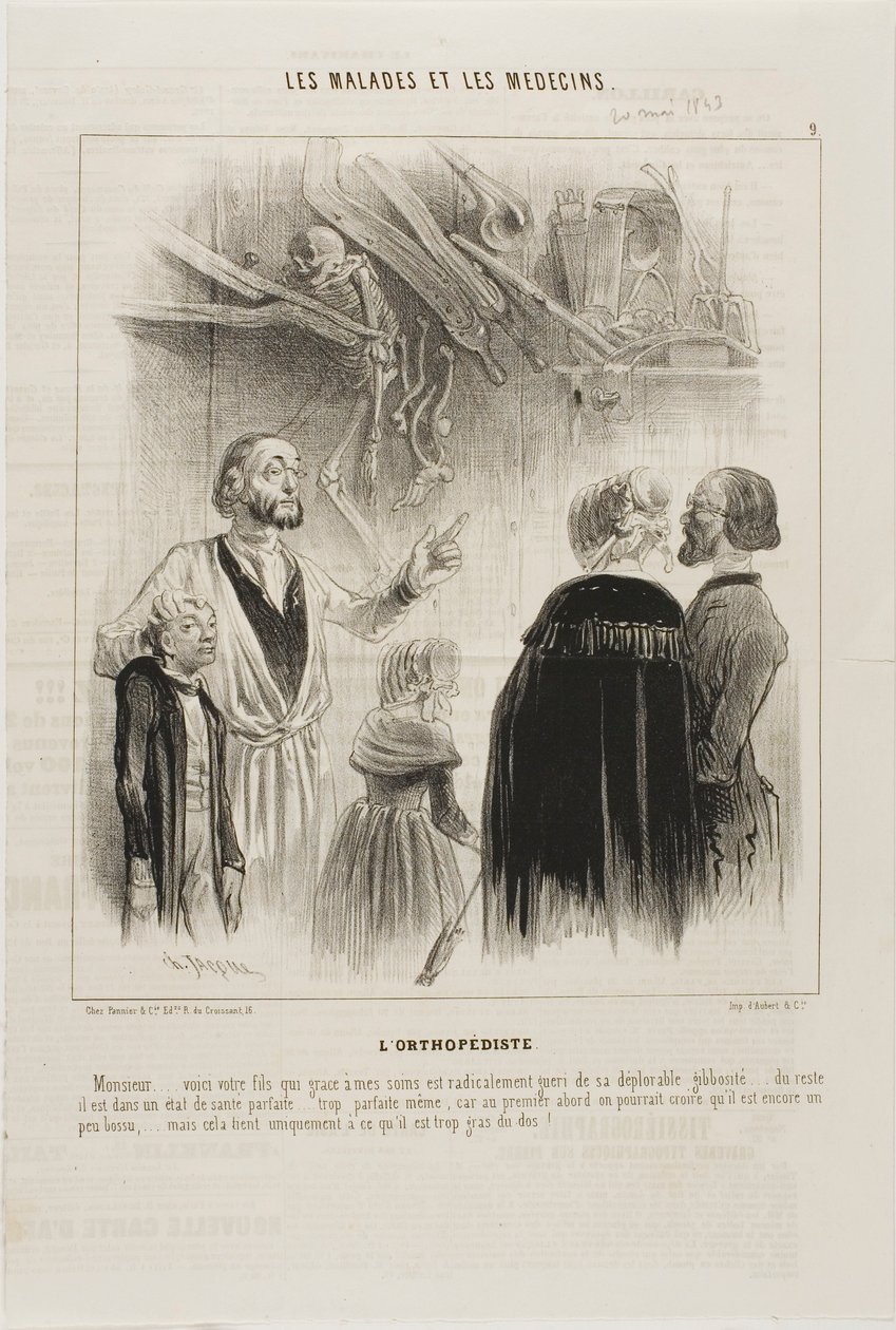 Ortopeda (płyta 9) autorstwa Charles Emile Jacque