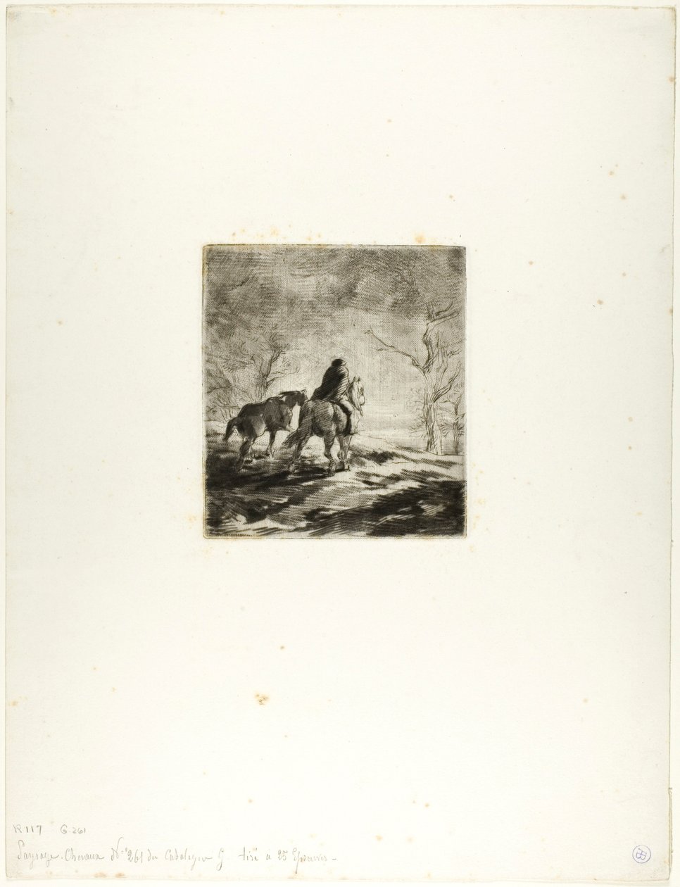 Podróżnik na koniu autorstwa Charles Emile Jacque