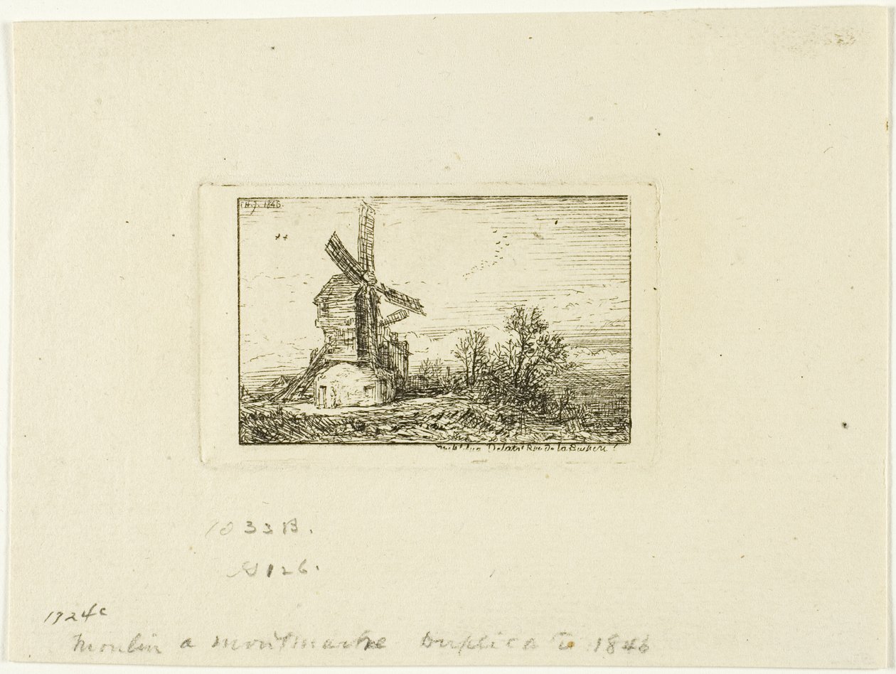 Wiatrak autorstwa Charles Emile Jacque