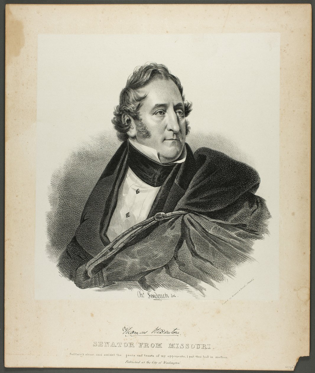 Thomas Benton, senator z Missouri autorstwa Charles Fenderich