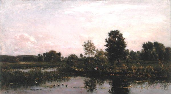 Zakręt rzeki Oise autorstwa Charles Francois Daubigny