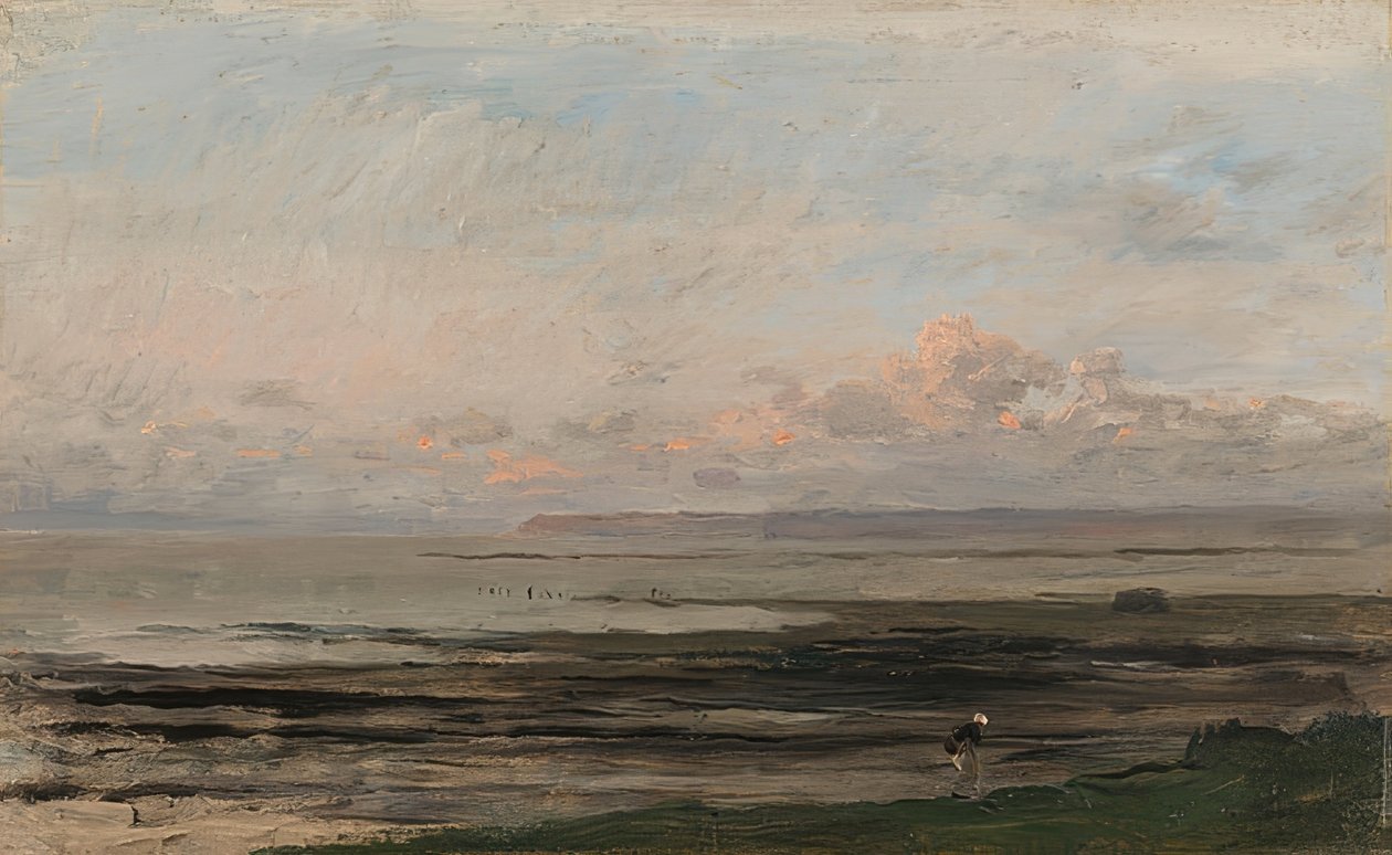 Morze w czasie odpływu autorstwa Charles Francois Daubigny