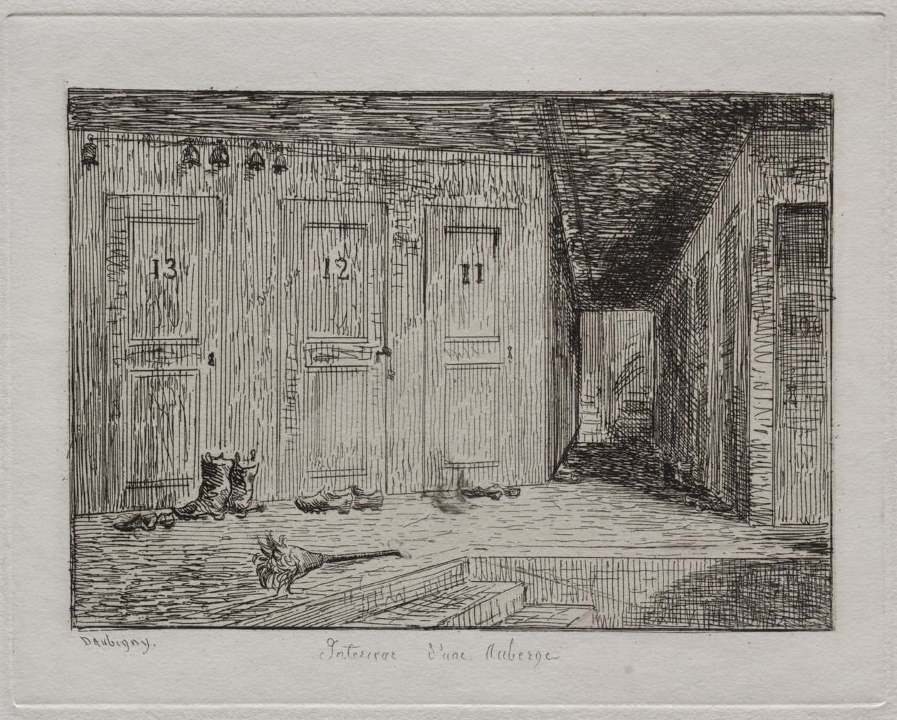Wnętrze karczmy, 1861. autorstwa Charles Francois Daubigny
