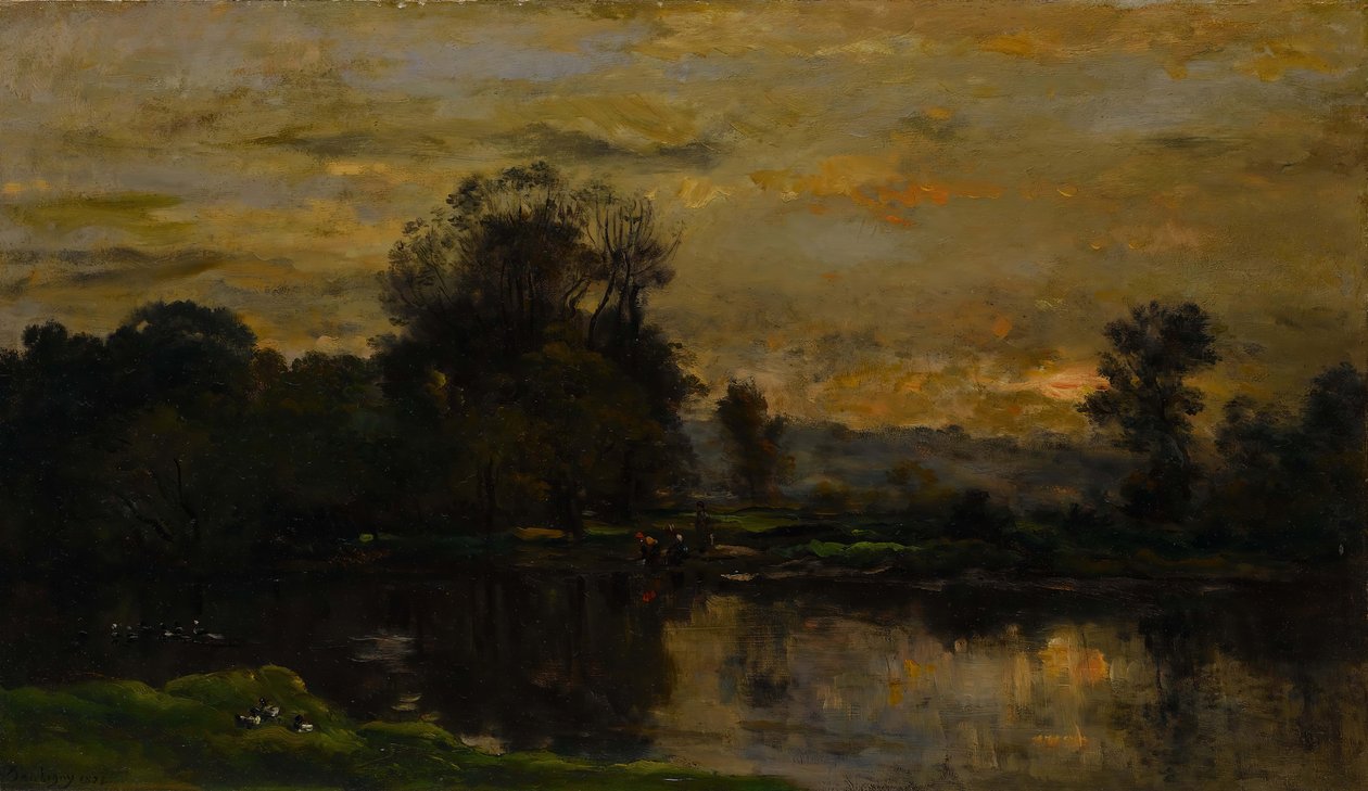 Krajobraz z kaczkami, 1872. autorstwa Charles Francois Daubigny