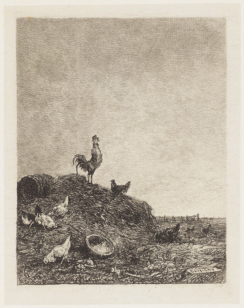 Pieśń Koguta autorstwa Charles Francois Daubigny