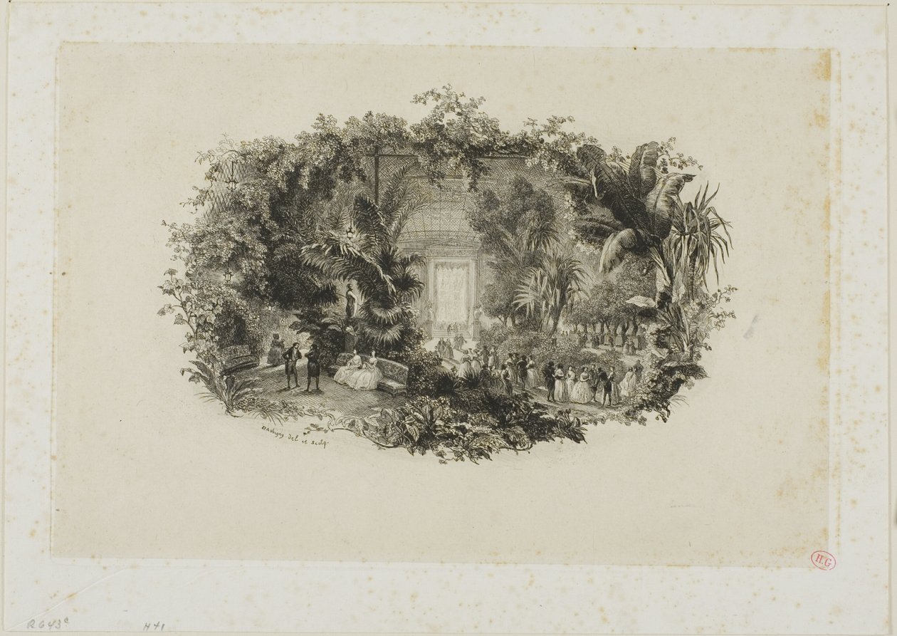 Ogród zimowy autorstwa Charles Francois Daubigny