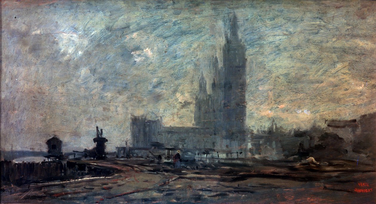 Londyn, 1866. autorstwa Charles Francois Daubigny
