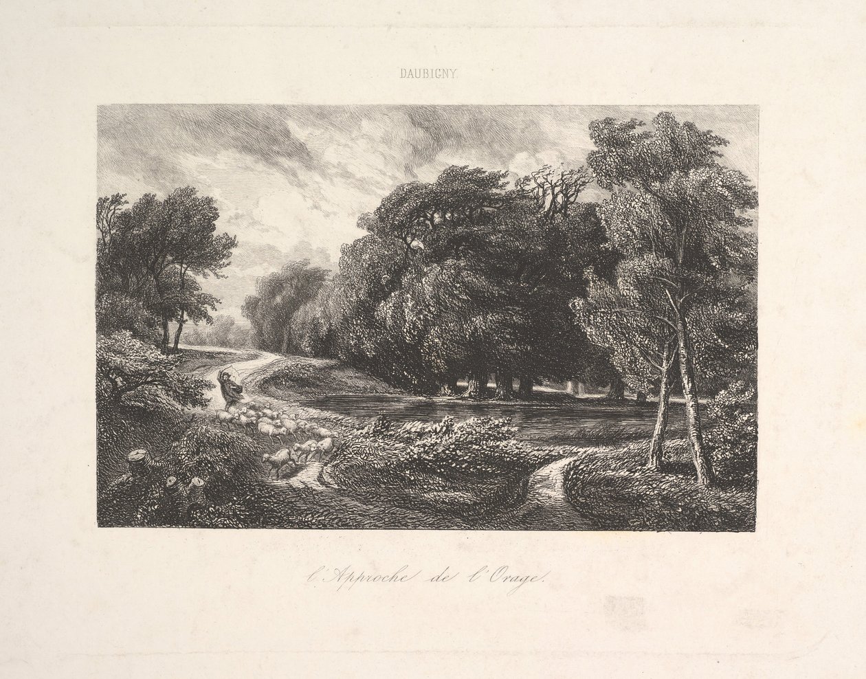 Zbliżająca się burza, 1844. autorstwa Charles Francois Daubigny