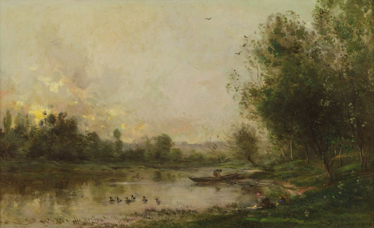 Brzegi Oise, 1873 autorstwa Charles Francois Daubigny