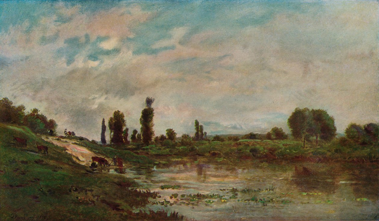 Miejsce do picia, 1827-1878, 1906-7 autorstwa Charles Francois Daubigny