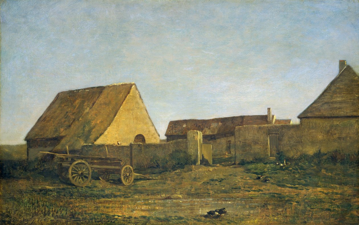 Gospodarstwo, 1855. autorstwa Charles Francois Daubigny