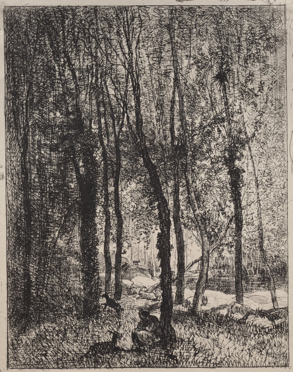 Dziewczyna Pasterz autorstwa Charles Francois Daubigny