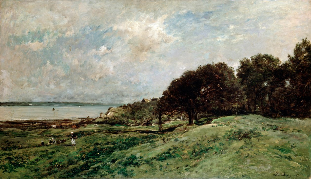 Wybrzeże w pobliżu Villerville, 1875. autorstwa Charles Francois Daubigny