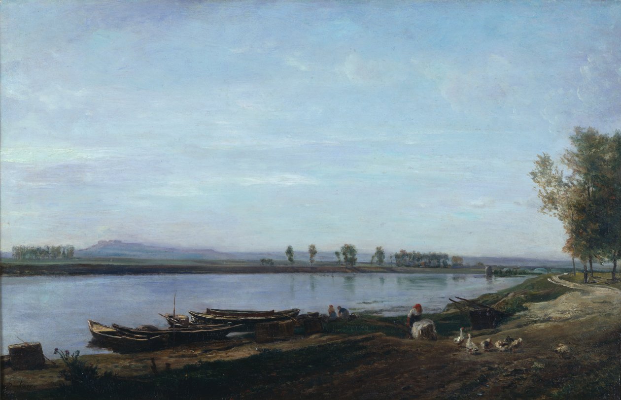 Sekwana w Bezons, Val dOise autorstwa Charles Francois Daubigny