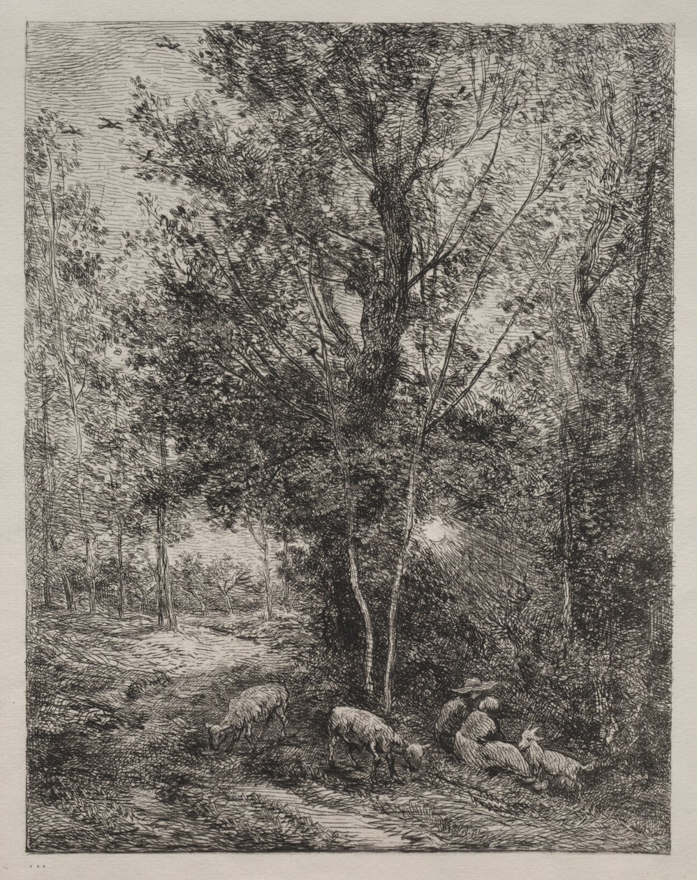 Pasterz i Pasterka autorstwa Charles Francois Daubigny