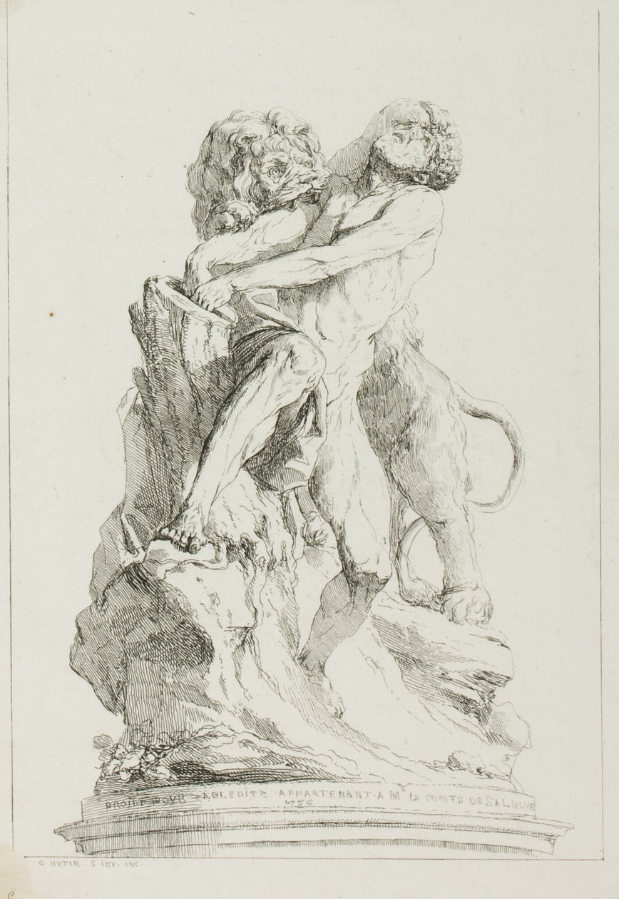 Milo z Croton autorstwa Charles Francois Hutin