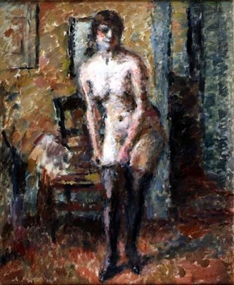 Ubieranie kobiety autorstwa Charles Francois Prosper Guerin