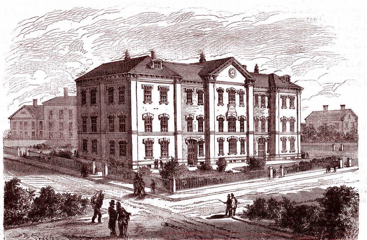 Szkoła Prescott w Bostonie autorstwa Charles Francois Sellier