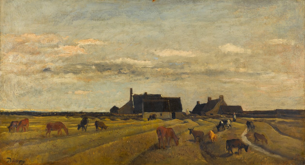 Farma w Kerity, Bretania autorstwa Charles Francois Daubigny