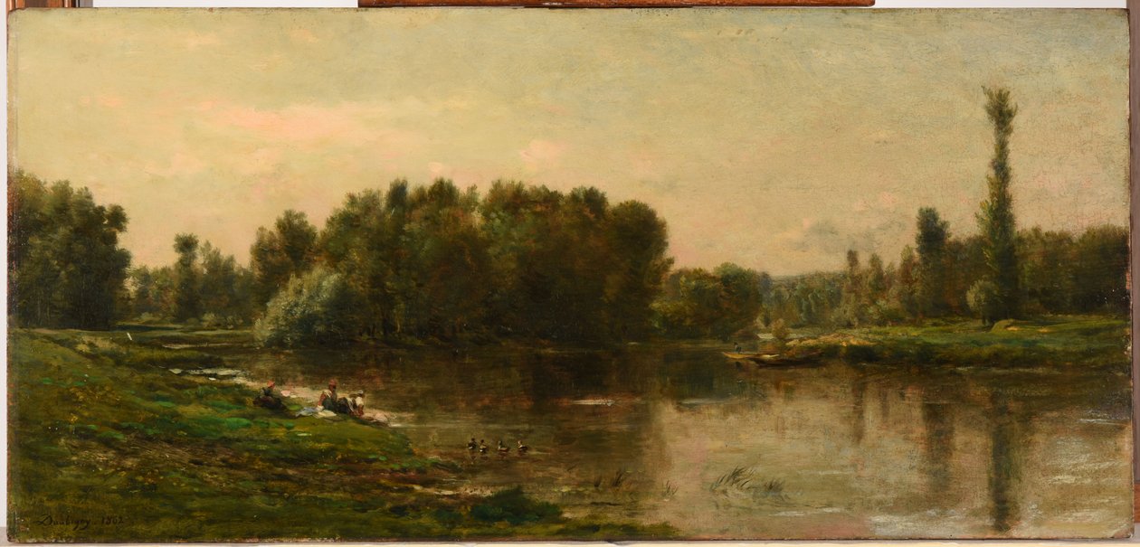 Brzegi rzeki Oise autorstwa Charles Francois Daubigny