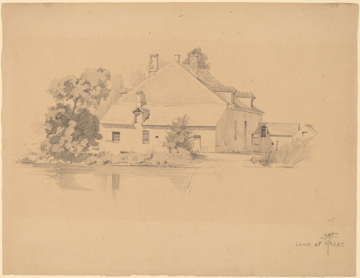 Sekwana i Marna autorstwa Charles Frederick William Mielatz
