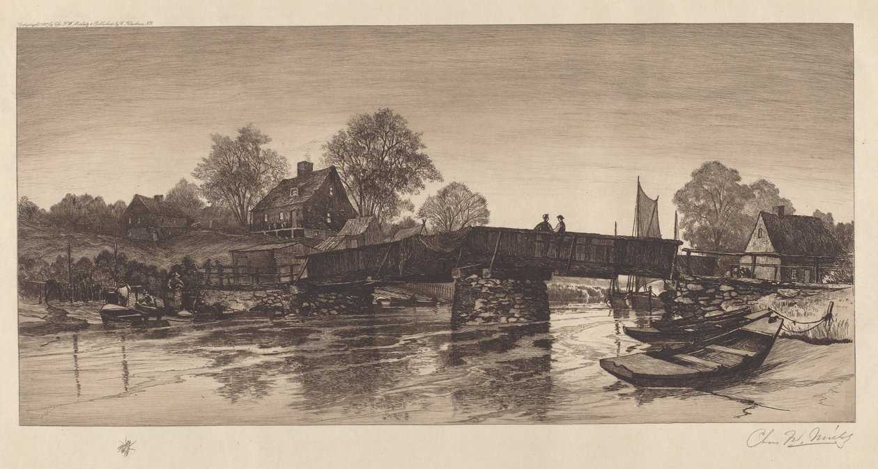 Stary most bez tytułu, 1888. autorstwa Charles Frederick William Mielatz