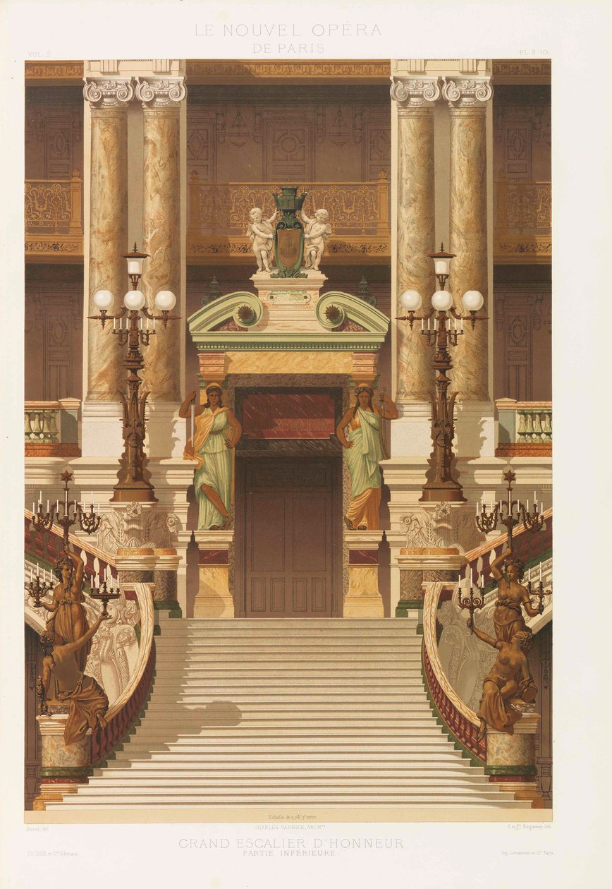 Nowa Opera Paryska, 1880. autorstwa Charles Garnier
