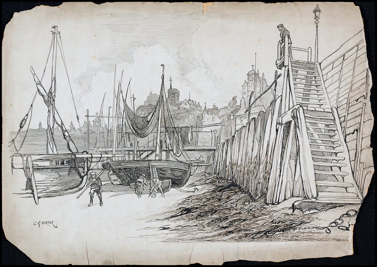 Folkestone, Kent autorstwa Charles George Harper