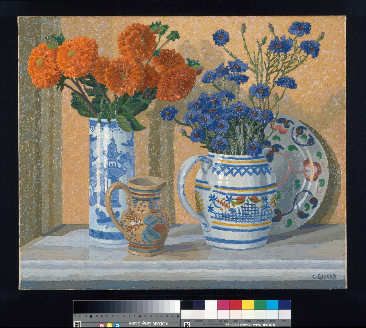 Dalie i Chabry autorstwa Charles Ginner