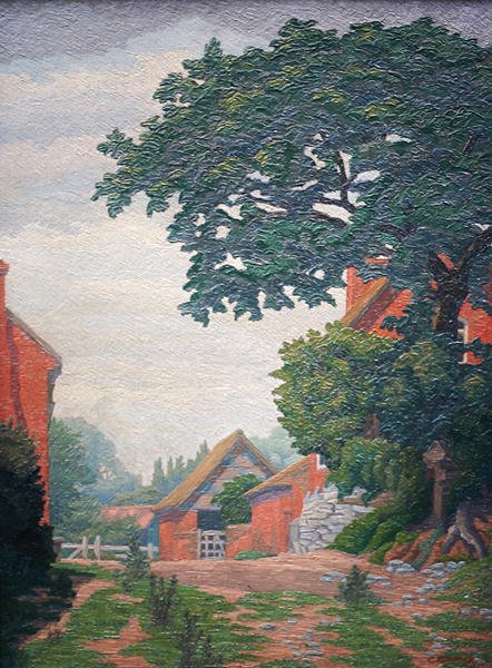 Woodlane Farm, Bearley (olej) autorstwa Charles Ginner