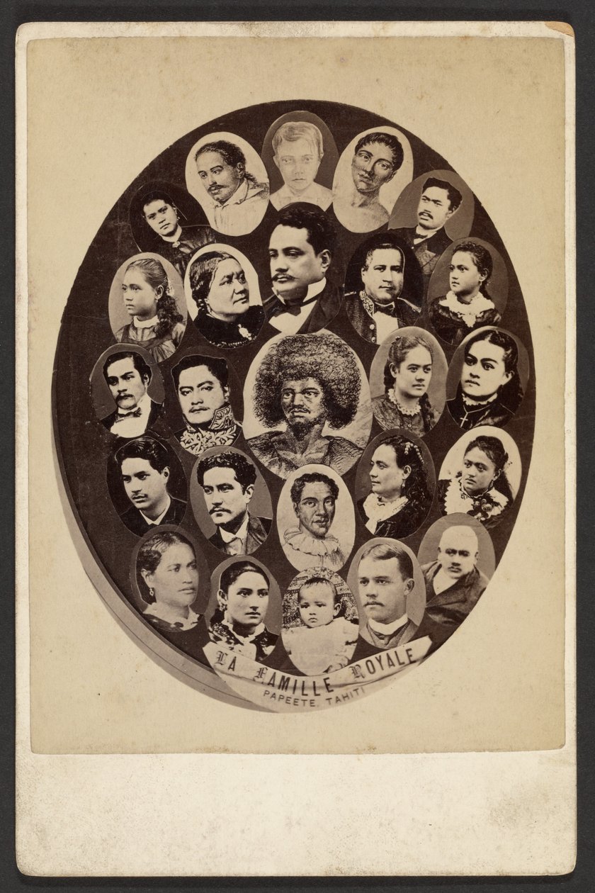 Rodzina królewska, Papeete, Tahiti autorstwa Charles Gustave Spitz