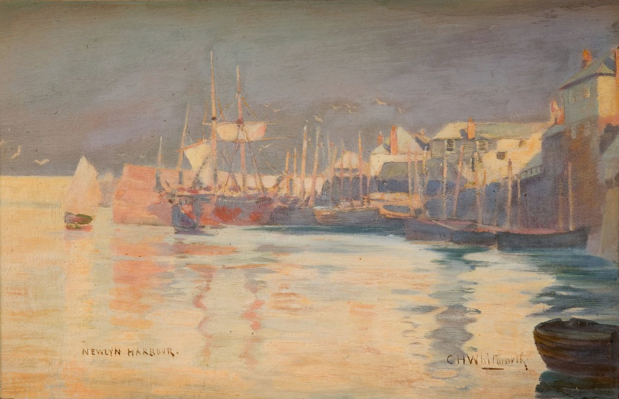 Port Newlyn, 1887. autorstwa Charles H Whitworth