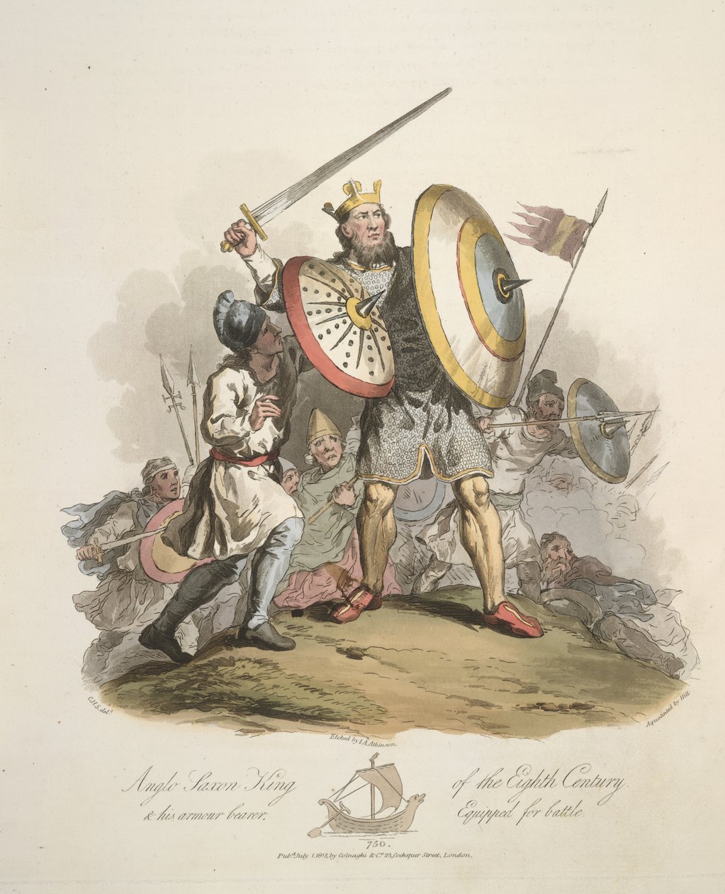 Król anglosaski autorstwa Charles Hamilton (after) Smith