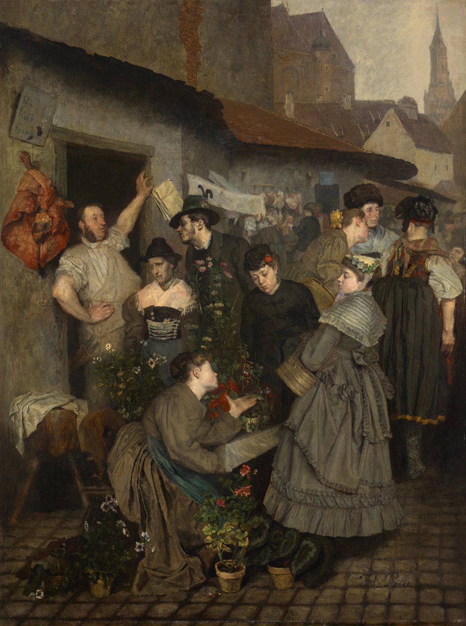 Na Viktualienmarkt autorstwa Charles Henri Pille