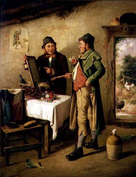 Podziwiając jego odbicie autorstwa Charles Hunt