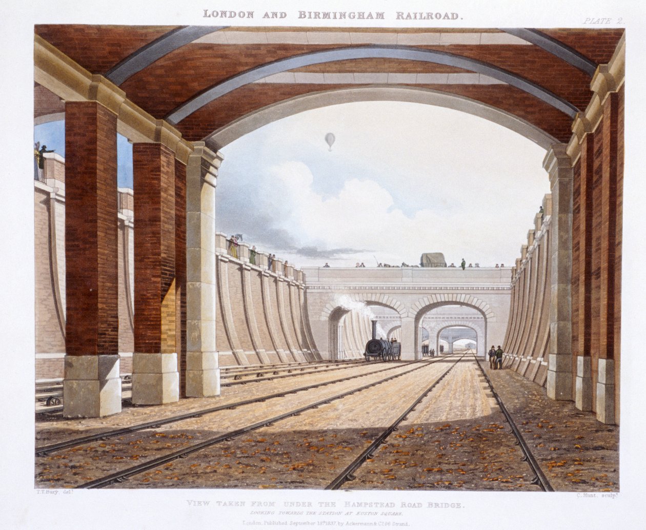 Londyn i Birmingham Railway, 1837 autorstwa Charles Hunt