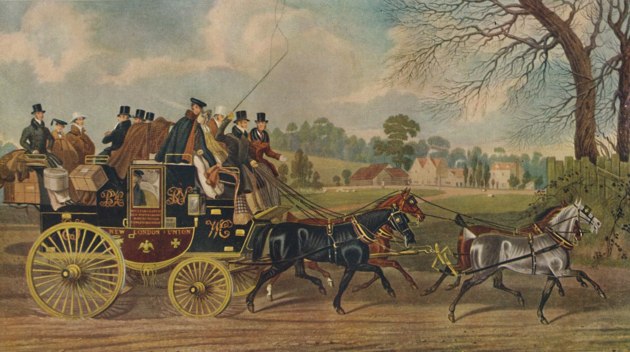 Roadsters, New London Union Coach, c1840, 1929 autorstwa Charles Hunt