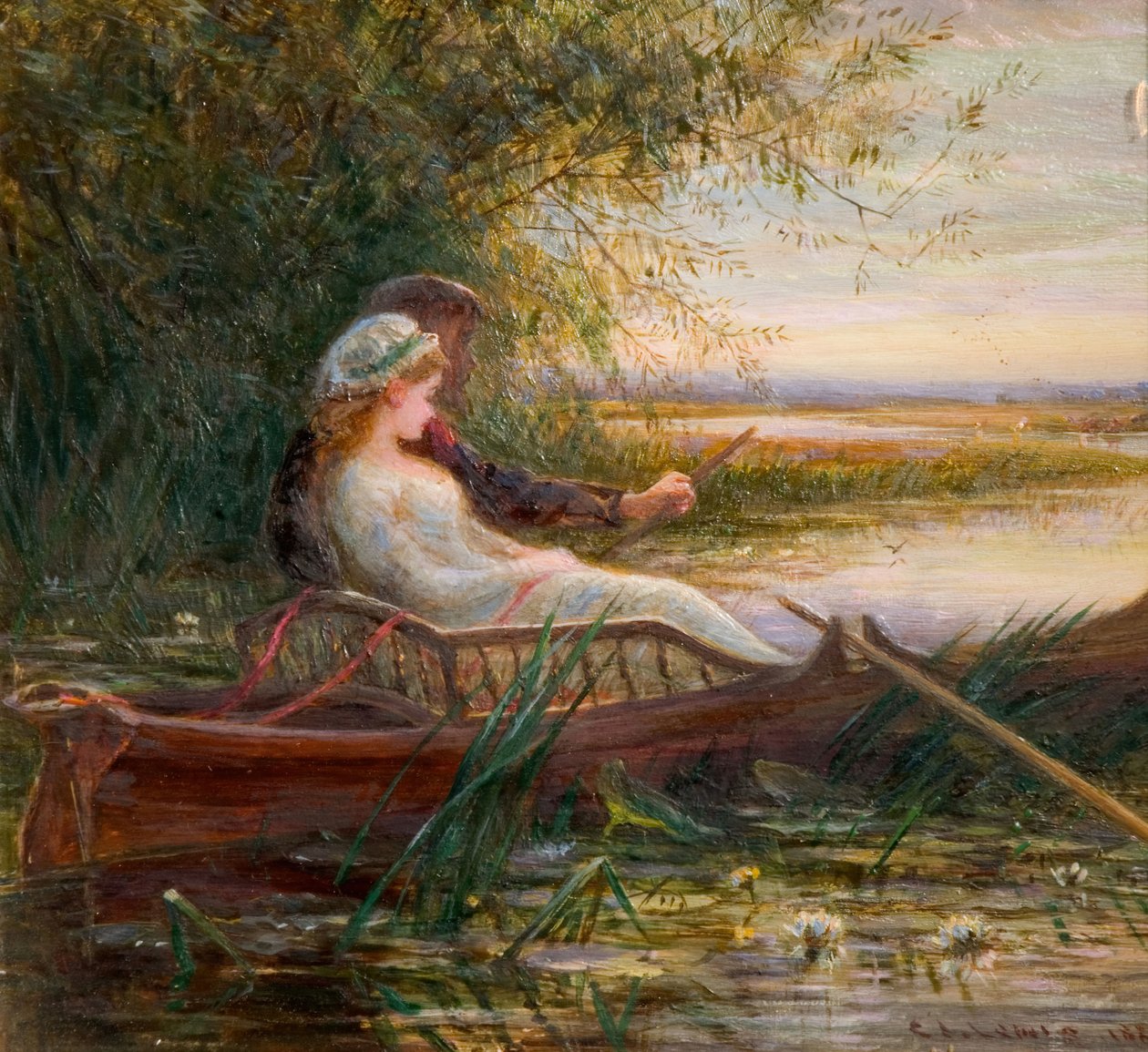 Dwie postacie w łodzi, 1881. autorstwa Charles James Lewis